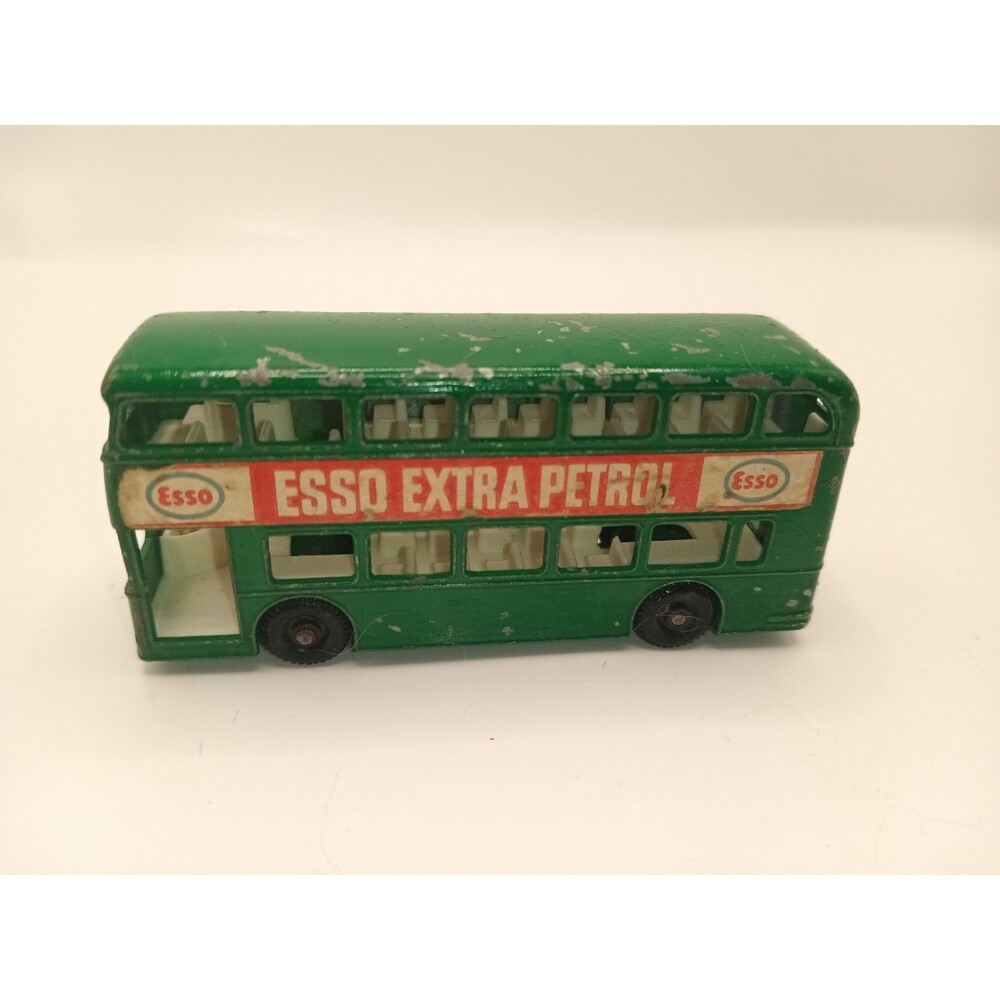 Vintage Lesney Matchbox No. 74 Daimler Bus Esso Extra Petrol Diecast Car Bus